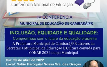 IV Conferência Municipal de Educação Cambará – PR