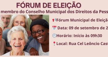 Carta Convite – Fórum de Eleição das Representantes da Sociedade Civil para o Conselho Municipal dos Direitos da Pessoa Idosa