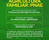 Chamamento Público Agricultura Familiar | PNAE