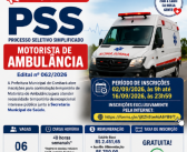 PSS MOTORISTA DE AMBULÂNCIA – ANO 2026