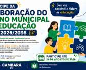 PARTICIPE DA ELABORAÇÃO DO PLANO MUNICIPAL DE EDUCAÇÃO (PME) 2026/2036